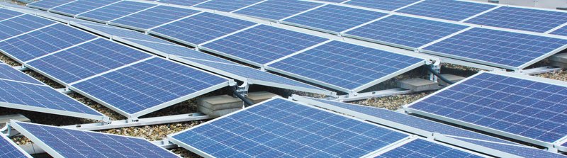 PV-Module auf Flachdach