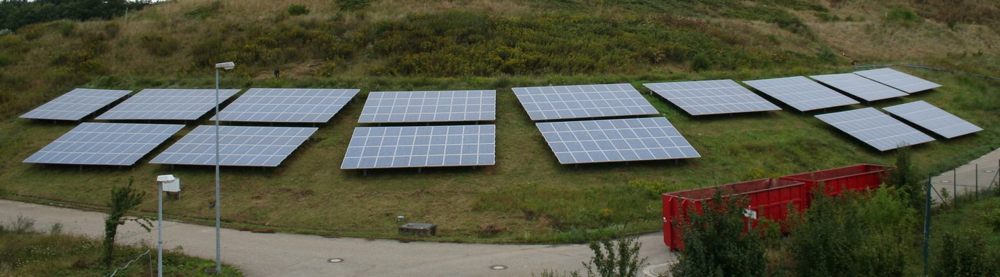 Photovoltaikanlage auf der Mülldeponie Berg
