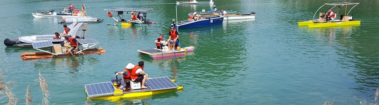 Solarbootregatta 2018 auf dem Epplesee in Neuburg